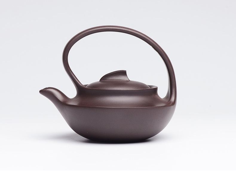 提梁精美紫砂壺，創(chuàng)意手工紫砂壺